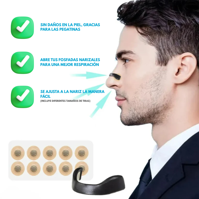 OXÍGENOMAX - Tiras Nasales magnéticas deportivas
