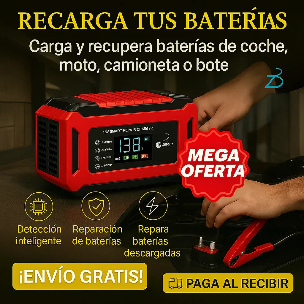 AUTOREVIVE™ – RECUPERA BATERÍAS DESCARGADAS EN MINUTOS