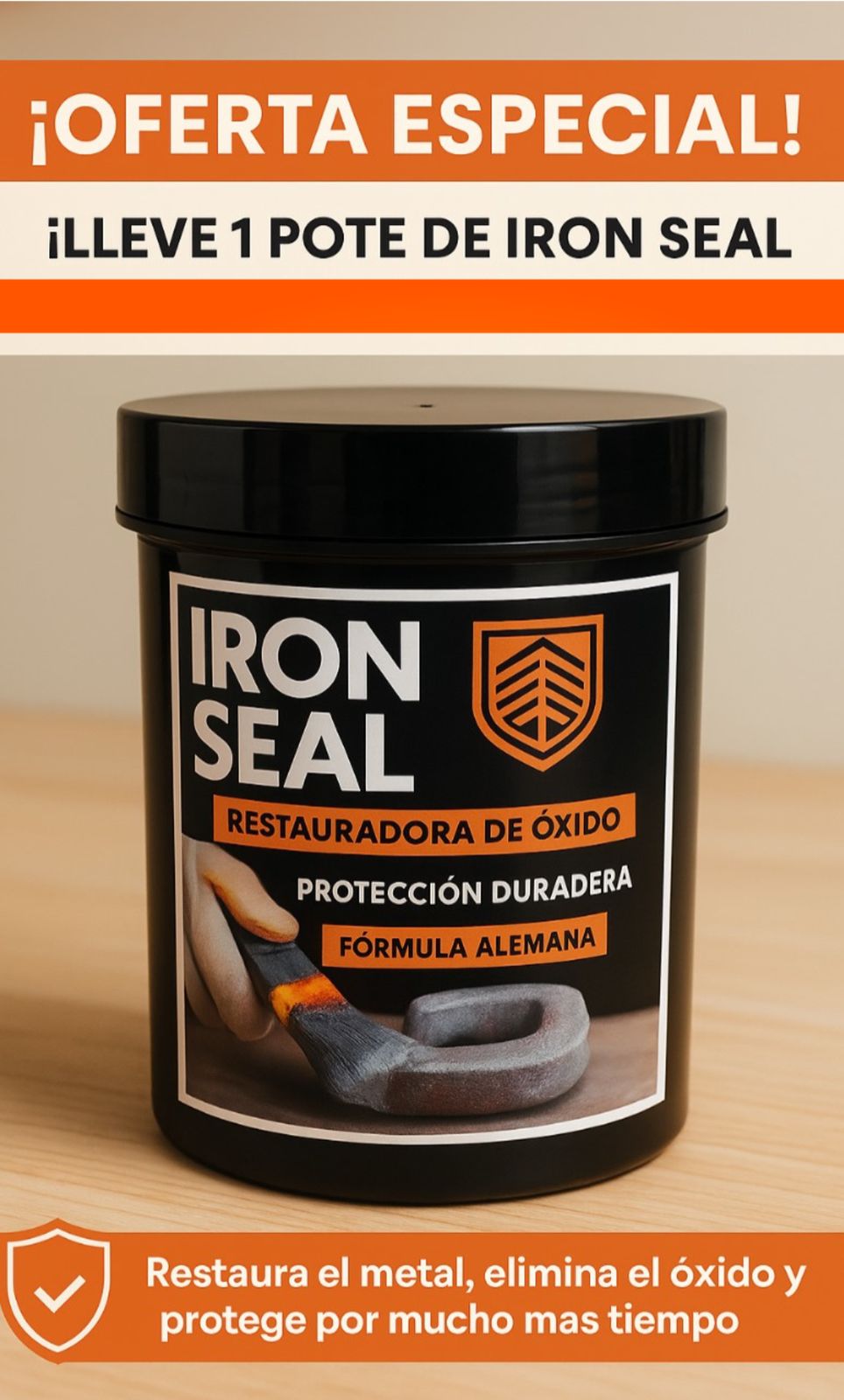 IRON SEAL - Restaurador de Hierros y Metales con Blindaje - Antioxidante