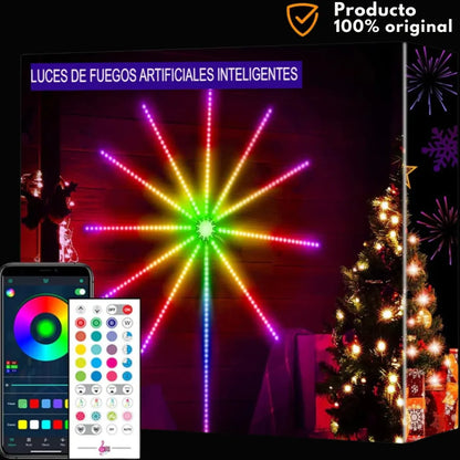 Luces Inteligentes con Sensor de Sonido - Efecto Fuegos Artificiales✔