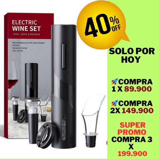 🍷VIN EASY PRO🍾KIT DESCORCHADOR 4 EN 1  🥇 + ENVIO GRATIS