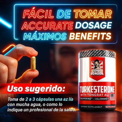 🔥Turkesterona 120 caps old school labs 🔥 🚨 [ÚLTIMAS UNIDADES] 🚨
