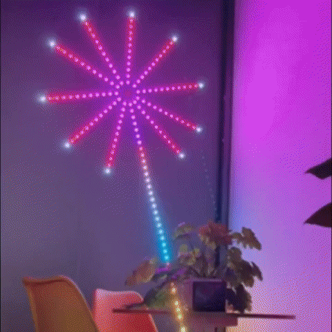 Luces Inteligentes con Sensor de Sonido - Efecto Fuegos Artificiales✔